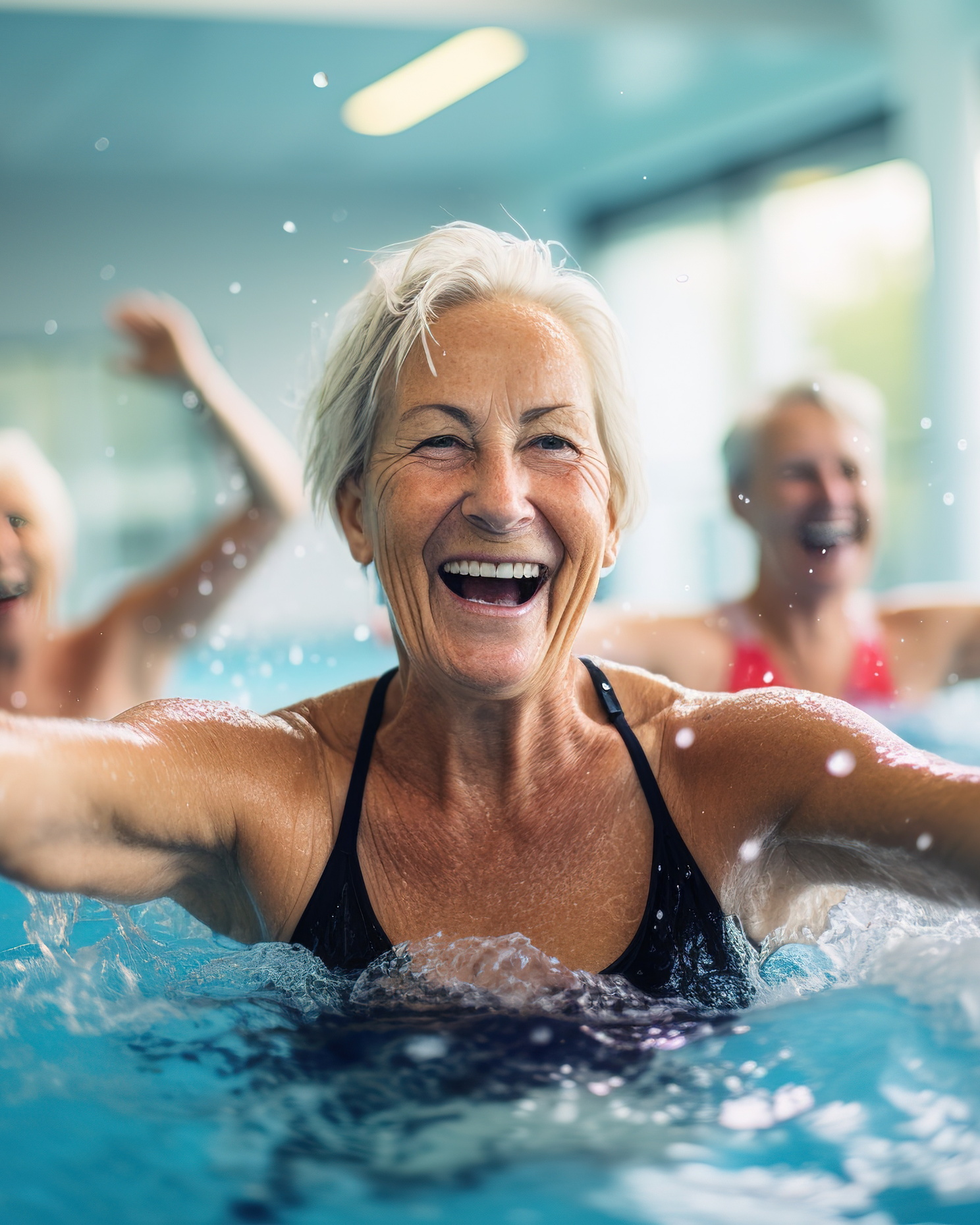 Ein Kurs indem die Teilnehmer verschiedene Übungen machen